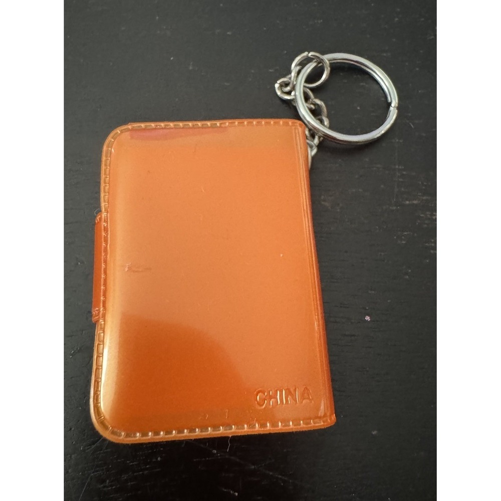 Vintage Clinique Happy Orange Notepad Keychain Rare Collectible Unused - Picture 2 of 4